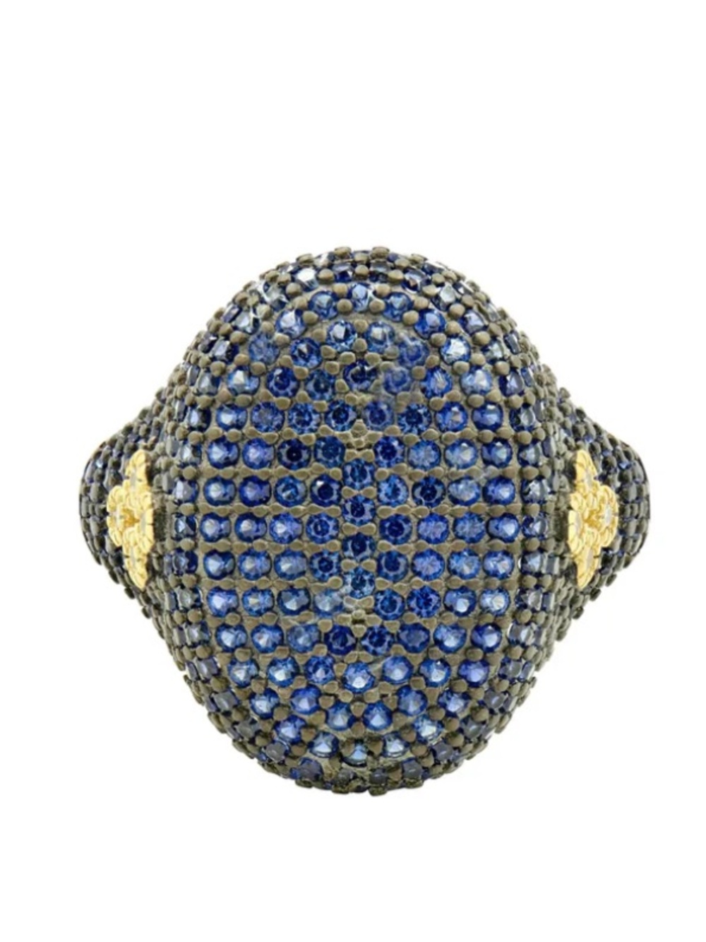 NEW SZ 10 FREIDA ROTHMAN MIDNIGHT PAVÉ COCKTAIL RING